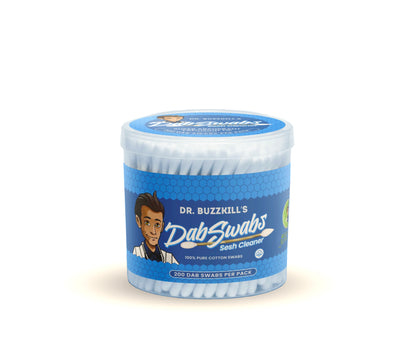 Dr. Buzzkill Doc Swabs: 200 Count Dab Cotton Swabs Tub