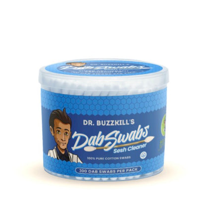 Dr. Buzzkill Doc Swabs: 300 Count Dab Cotton Swabs Tub