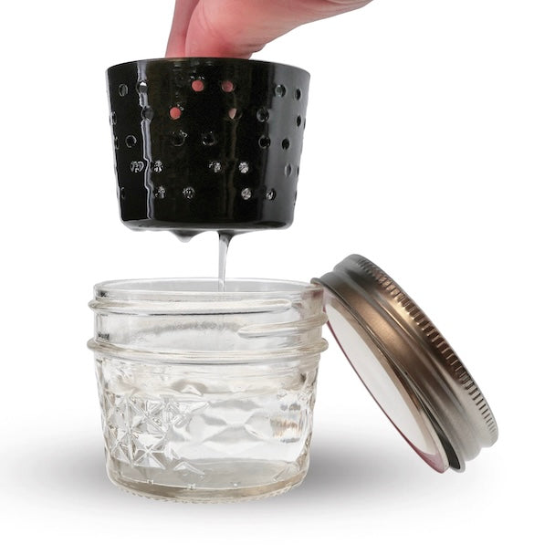 Dr Buzzkill's Mini Glass Dunk Tank: Iso Jar with Strainer