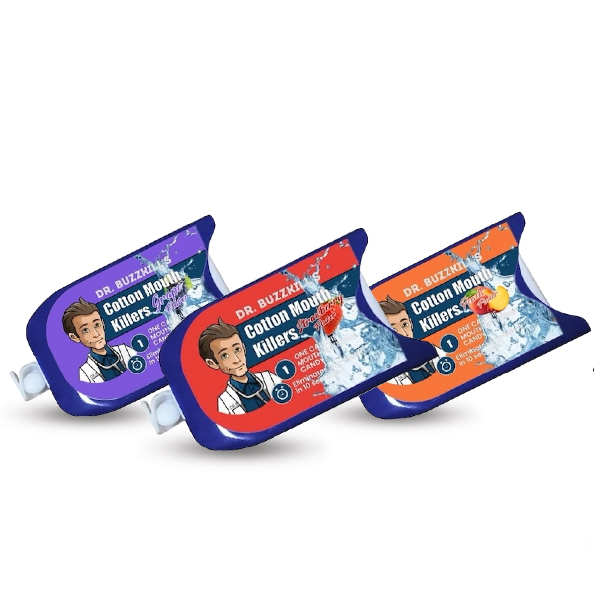 Dr. Buzzkill's Cotton Mouth Killers: Fruit Edition Variety 3 Pack