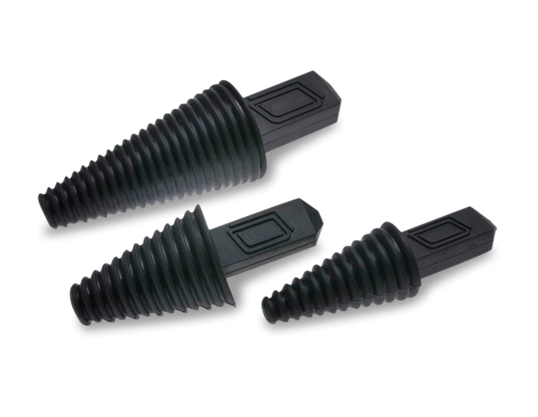 Dr Buzzkill's Bong & Dab Rig Cleaning Plugs Set: 3 Pieces (10mm, 14mm, 18mm)