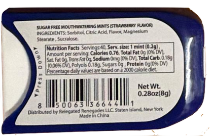 Dr. Buzzkill's Cotton Mouth Killers: Strawberry Mouthwatering Candy